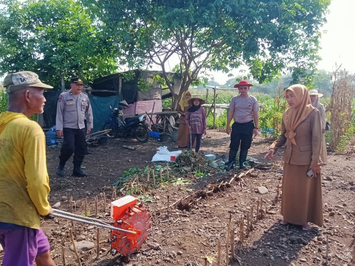 Komitmen Dukung Program Asta Cita, Polres Mojokerto Kota Monitoring Ketahanan Pangan