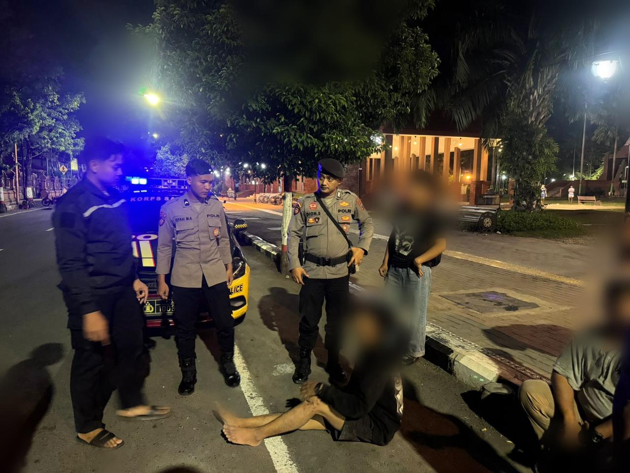 Gagalkan Aksi Tawuran, Sat Samapta Polres Mojokerto Kota Amankan 5 Remaja