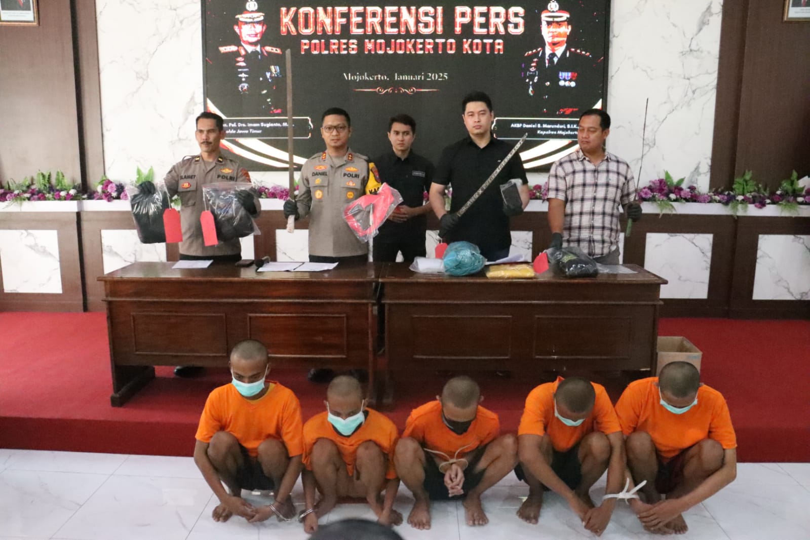Polres Mojokerto Kota Berhasil Tangkap Pelaku Curas Di Depan Pabrik Ajinomoto