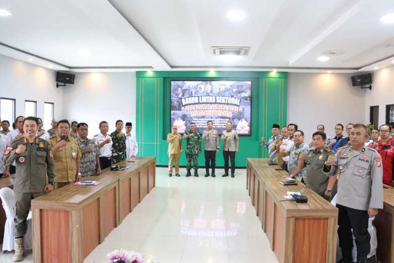 Rakor Lintas Sektoral Kesiapan Ops Ketupat, Kapolres Mojokerto Kota Kenalkan Hotline Mudik Polri 110