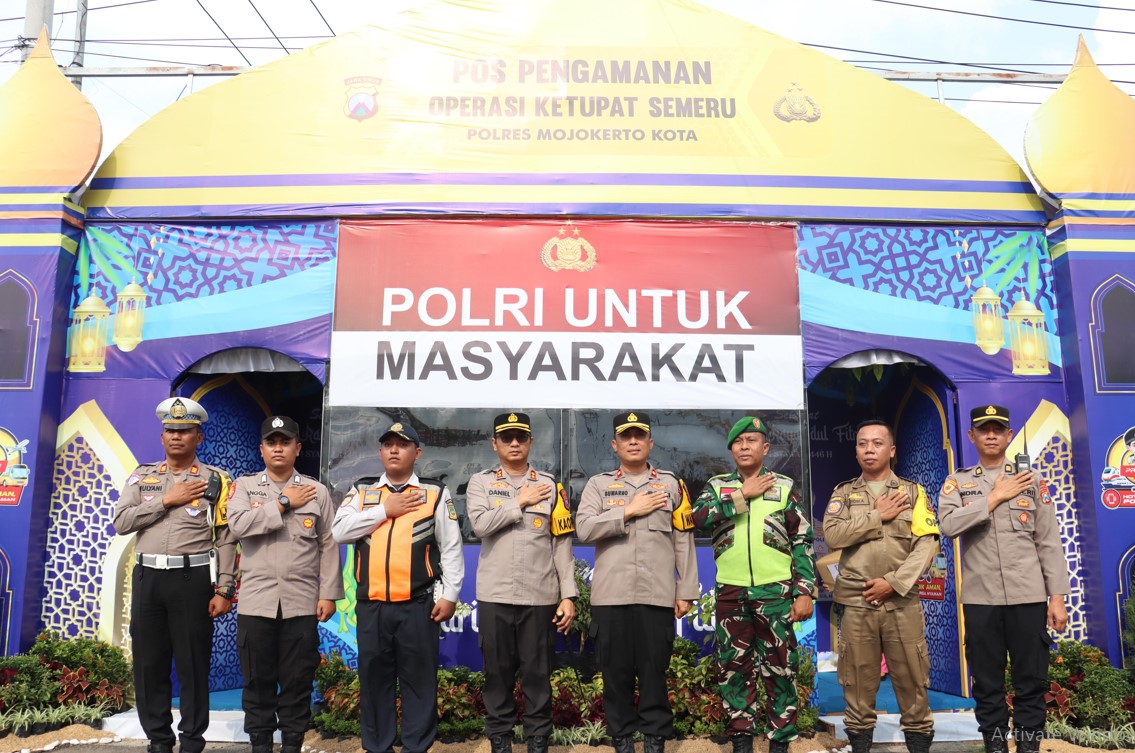 Pasca Ops Ketupat Semeru 2025, Polres Mojokerto Kota  laksanakan KRYD demi keamanan dan kenyamanan masyarakat