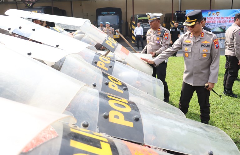 Kapolres Pimpin Latkatpuan Dalmas, Pastikan Kesiap Siagaan Anggota dilapangan