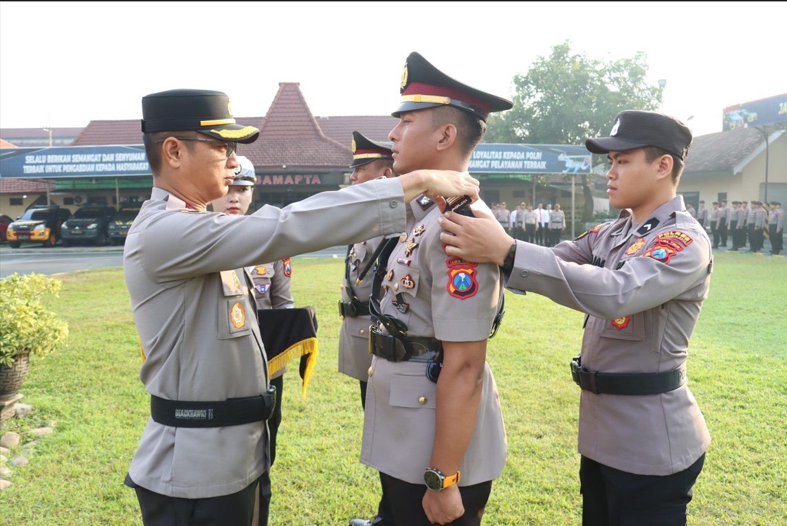 Rotasi Jabatan, Kapolres Mojokerto Kota Pimpin Sertijab Kasatlantas
